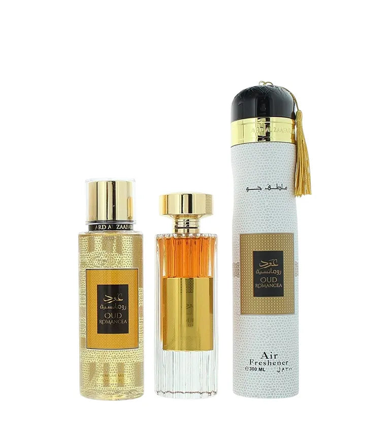 PERFUME ARD AL ZAAFARAN KIT 3 PCS OUD ROMANCEA COLLECTION