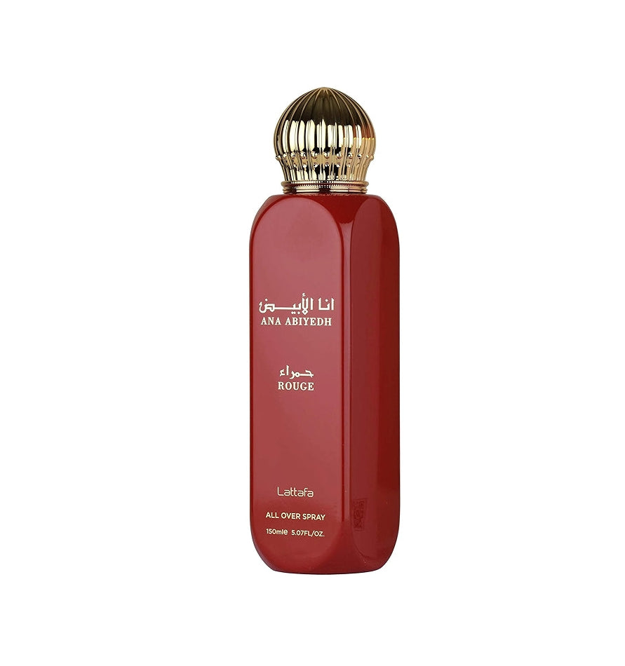 LATTAFA BODY SPRAY ANA ABIYEDH ROUGE FEM 150ML