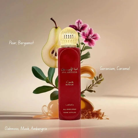 LATTAFA BODY SPRAY ANA ABIYEDH ROUGE FEM 150ML