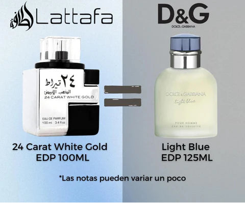 PERFUME LATTAFA 24 CARAT WHITE GOLD EDP 100ML