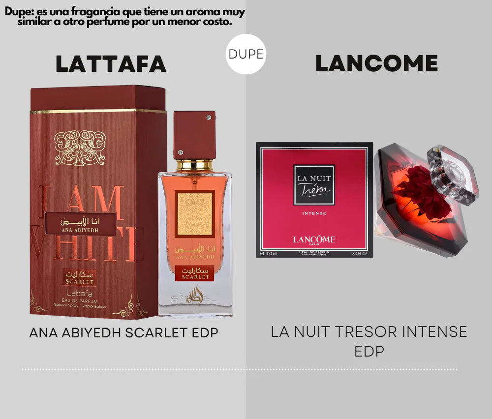 PERFUME LATTAFA ANA ABIYEDH SCARLET EDP 60ML