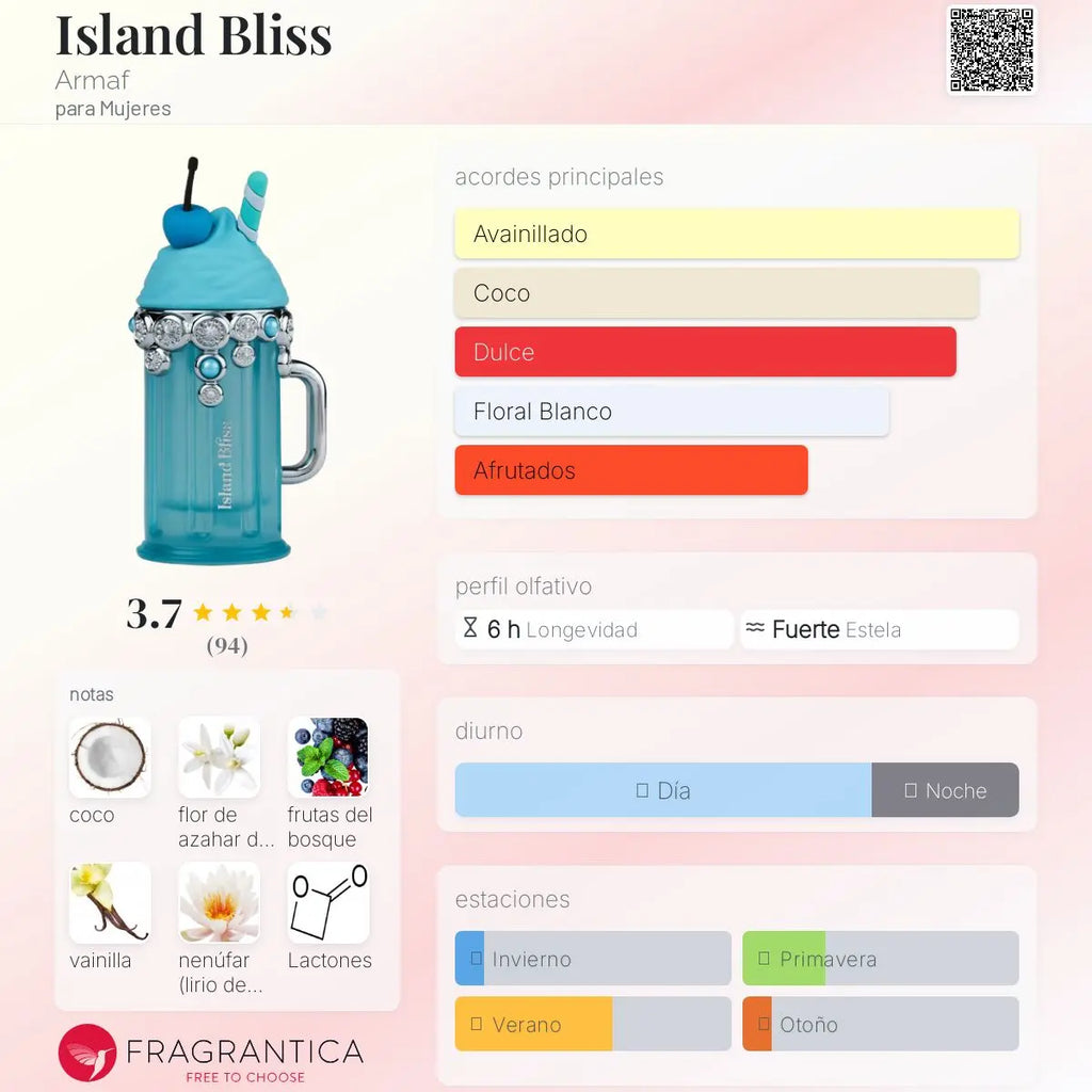 PERFUME ARMAF ISLAND BLISS EDP 100ML