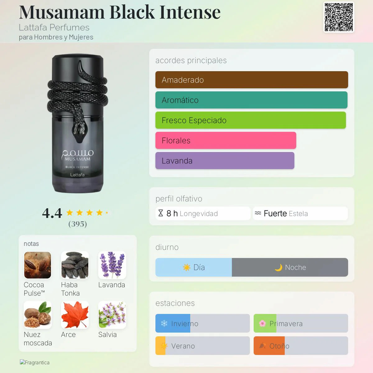 PERFUME LATTAFA MUSAMAM BLACK INTENSE EDP MASC 100ML