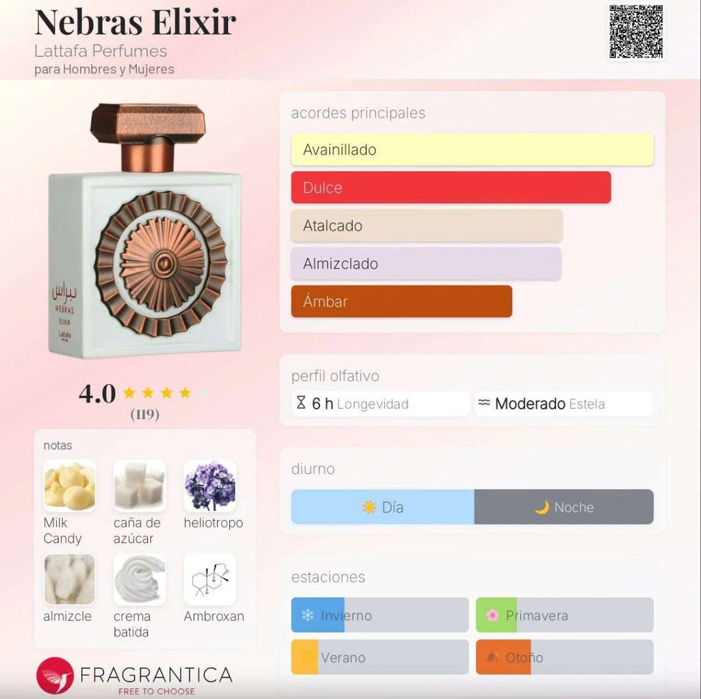 PERFUME LATTAFA PRIDE NEBRAS ELIXIR UNISSEX EDP 100ML