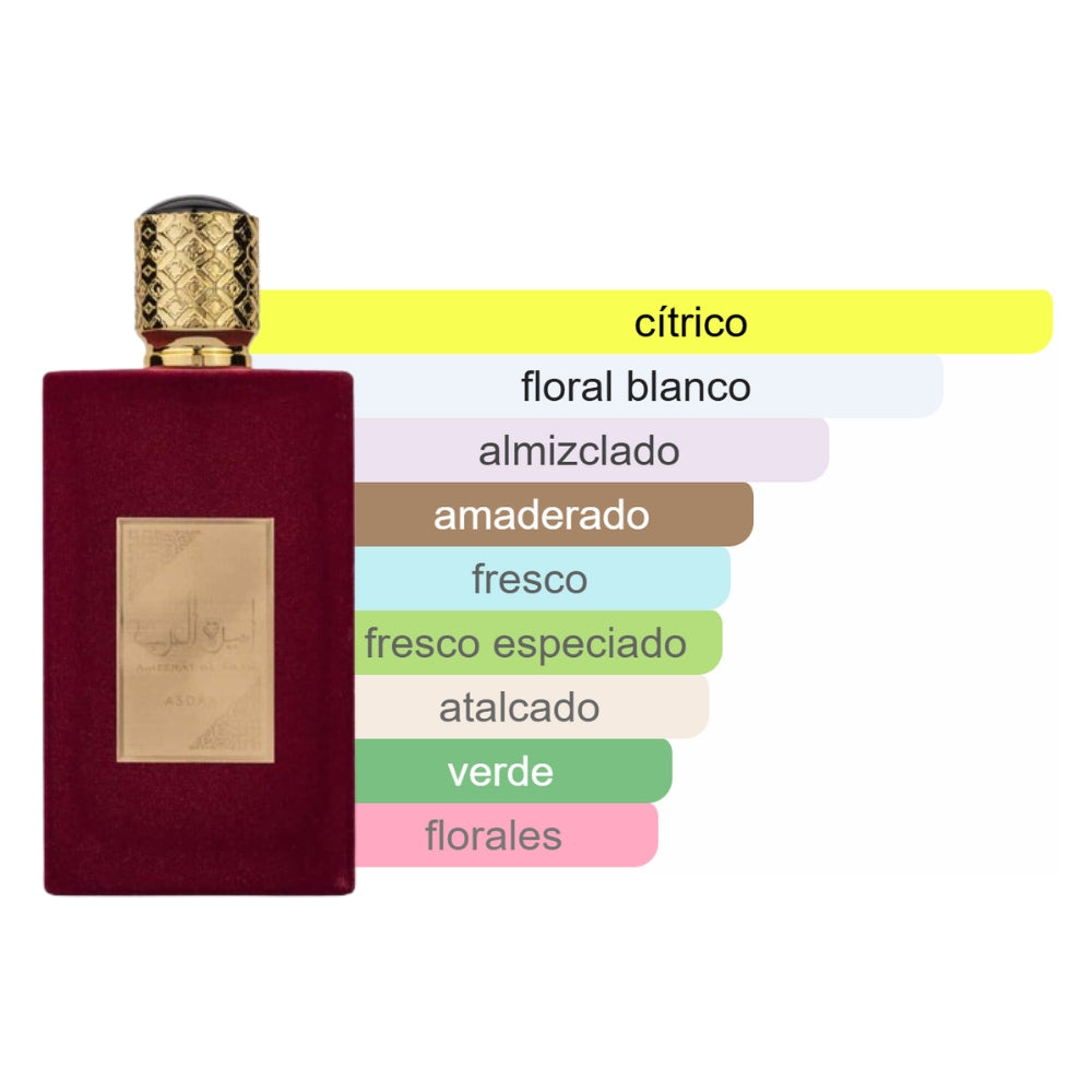 PERFUME ASDAAF AMEERAT AL ARAB VERMELHO EDP 100ML
