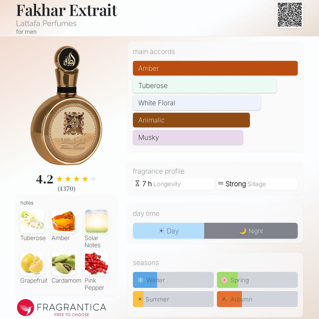 PERFUME LATTAFA FAKHAR EXTRAIT DOURADO EDP 100ML