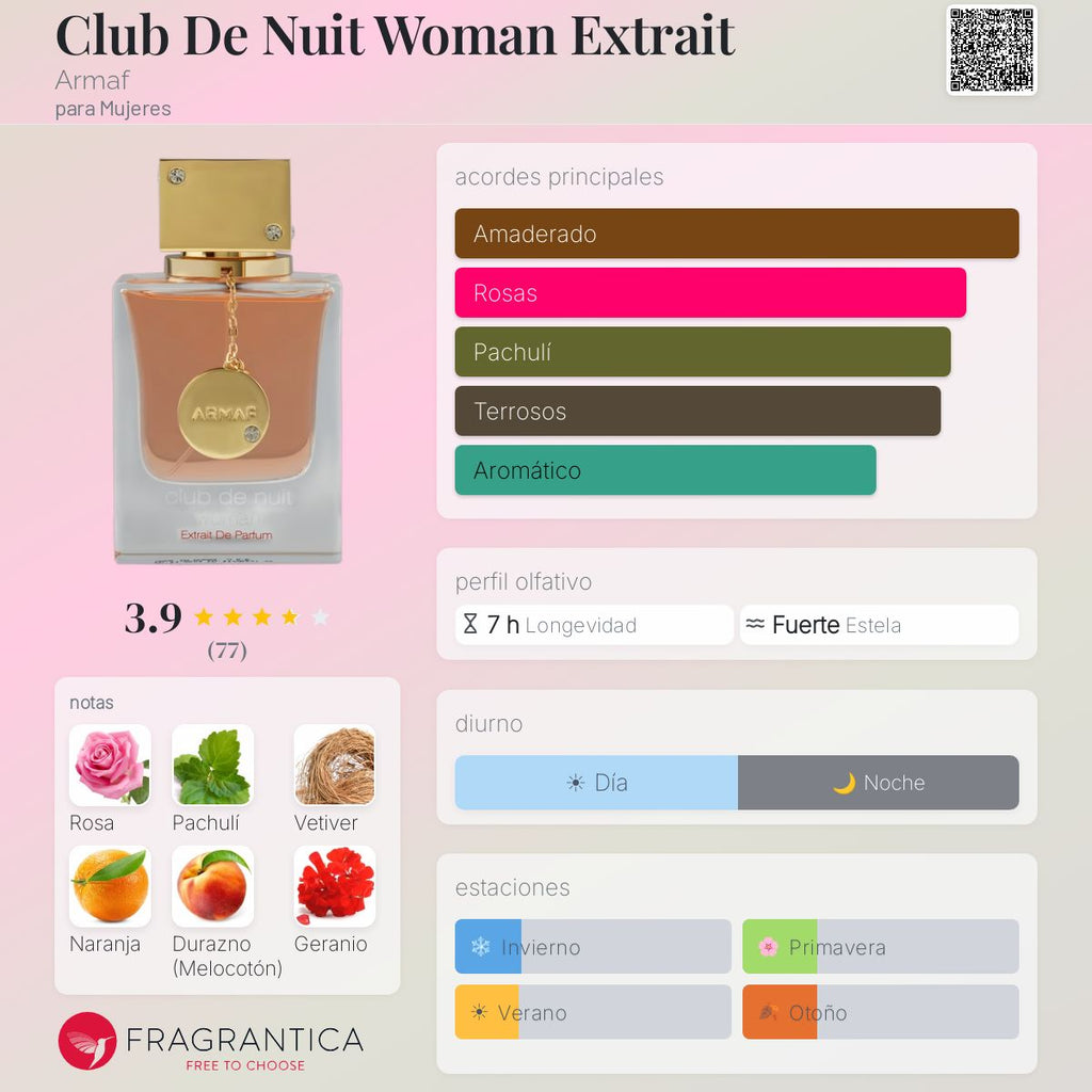 PERFUME ARMAF CLUB DE NUIT WOMAN EXTRAIT DE PARFUM 70ML