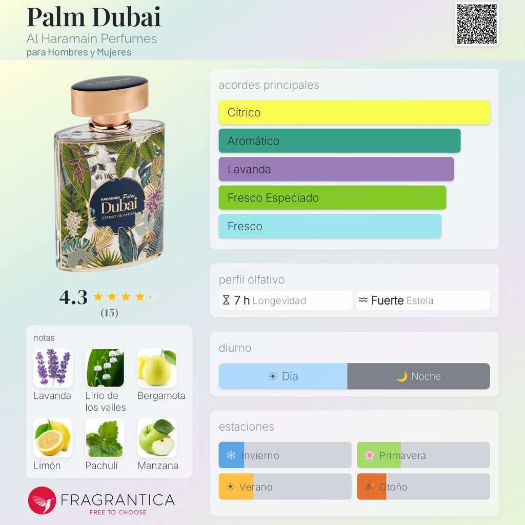 PERFUME AL HARAMAIN DUBAI PALM EXTRAIT DE PARFUM 100ML