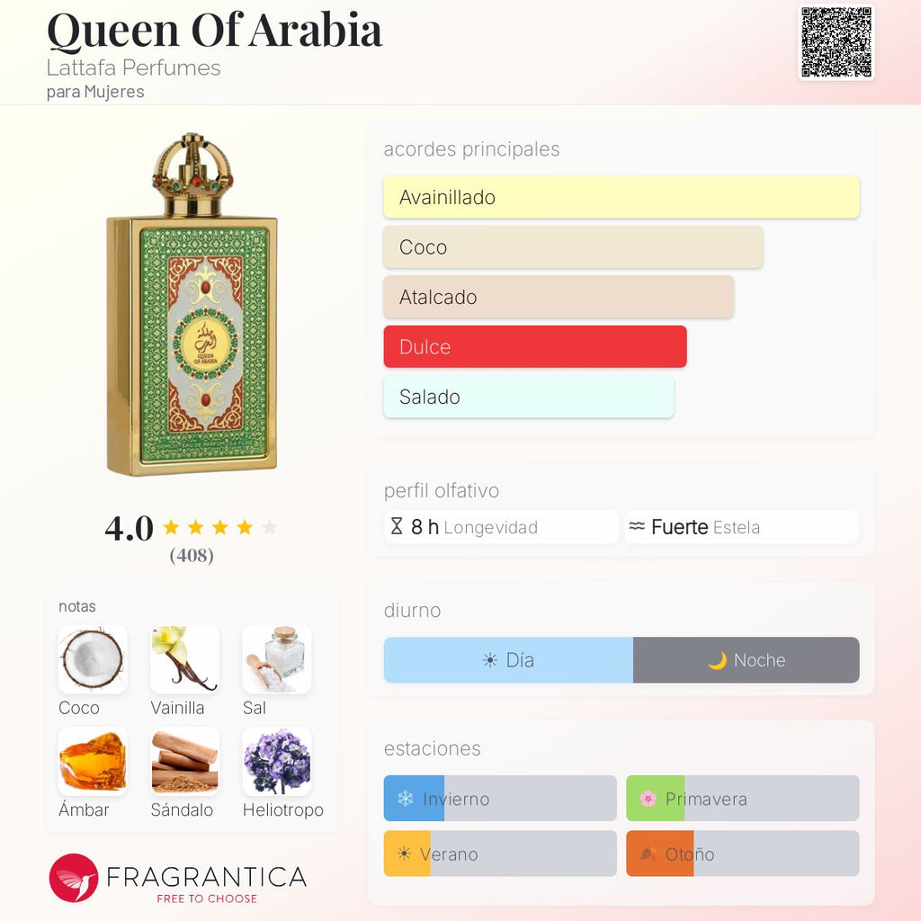 PERFUME LATTAFA QUEEN OF ARABIA EDP FEM 100ML
