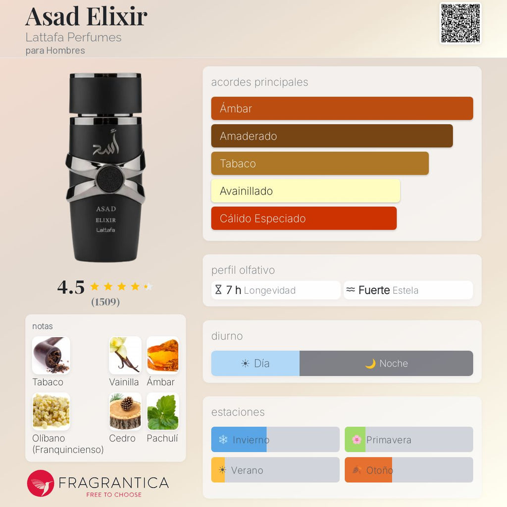 PERFUME LATTAFA ASAD ELIXIR EDP MASC 100ML
