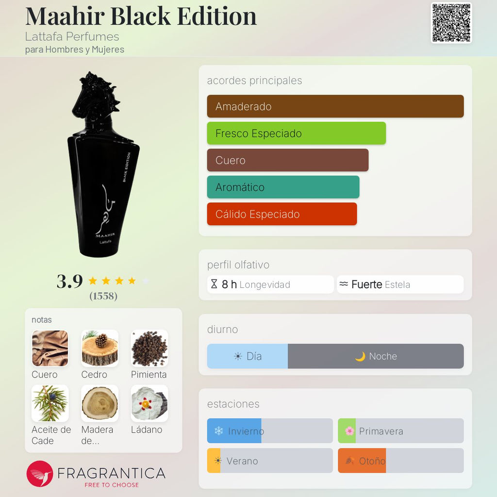 PERFUME LATTAFA MAAHIR BLACK EDITION EDP 100ML