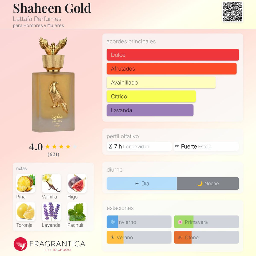 PERFUME LATTAFA PRIDE SHAHEEN GOLD EDP 100ML