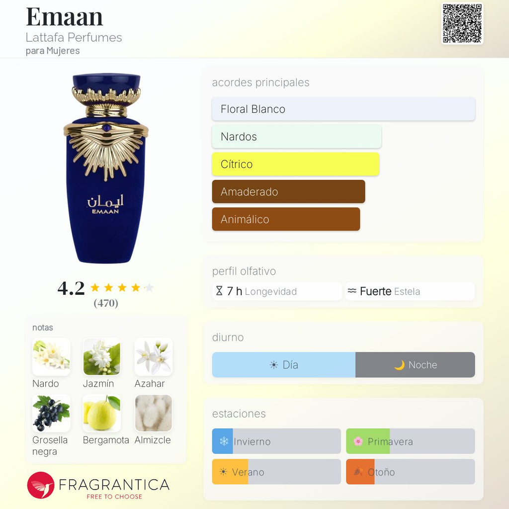 PERFUME LATTAFA EMAAN EDP 100ML
