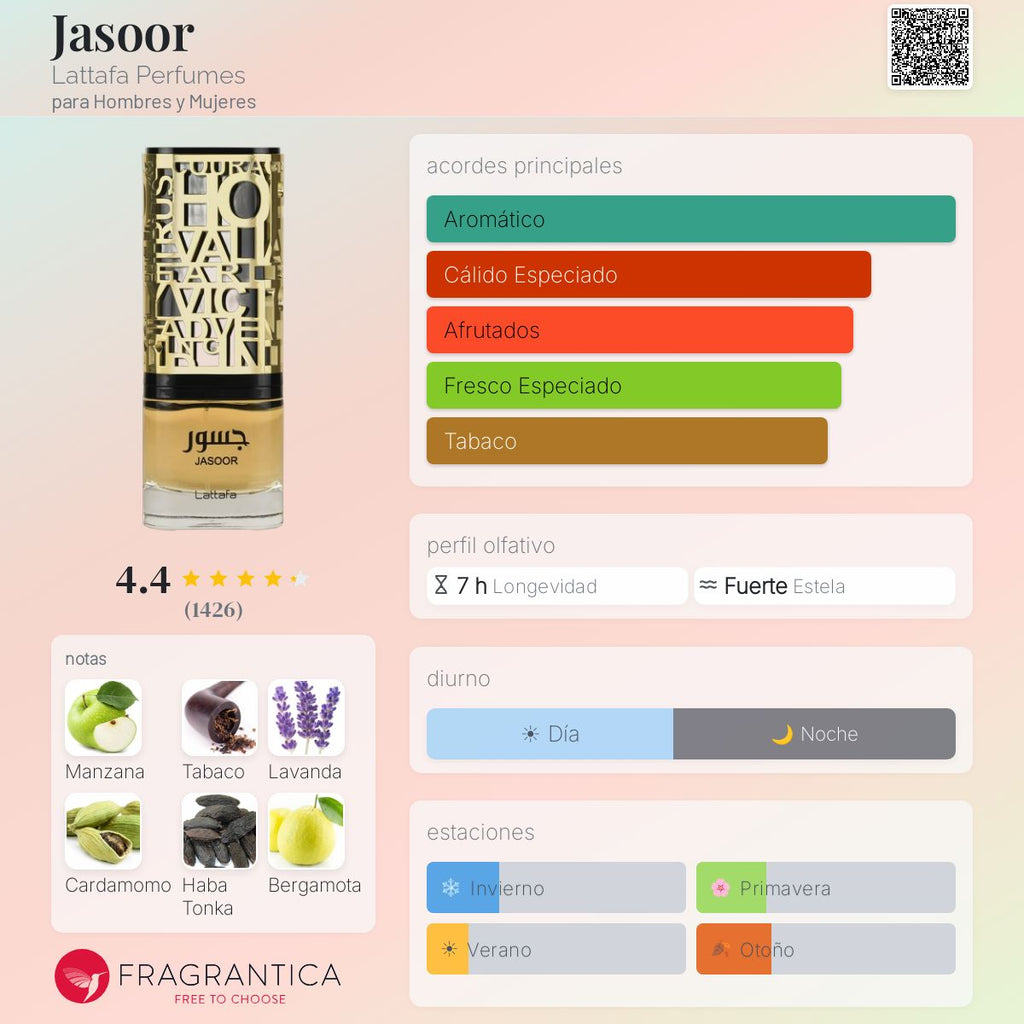 PERFUME LATTAFA JASOOR EDP 100ML