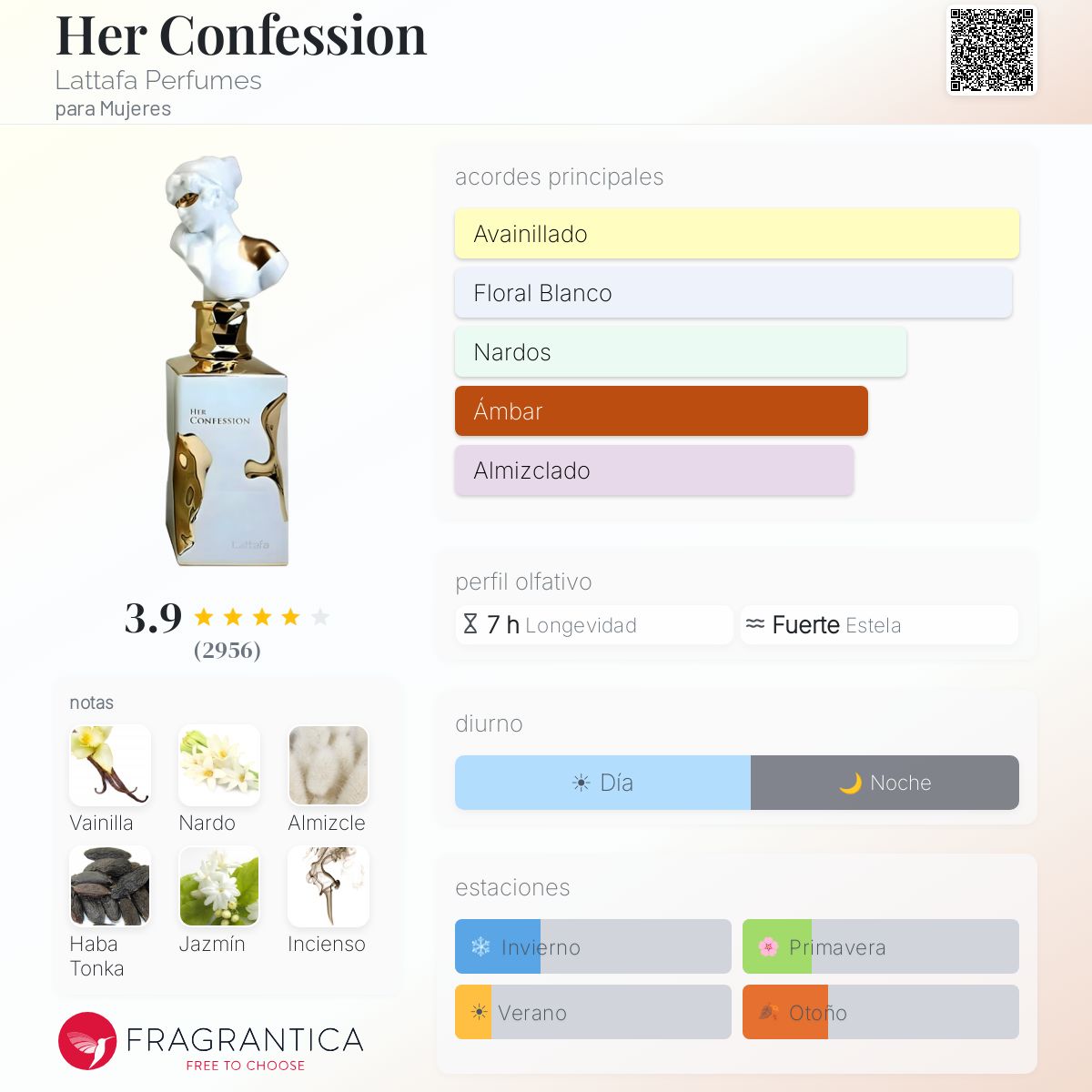 PERFUME LATTAFA HER CONFESSION EDP FEM 100ML