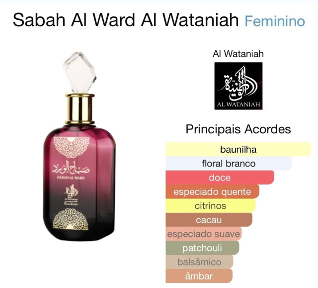 PERFUME AL WATANIAH SABAH AL WARD FEM EDP 100ML