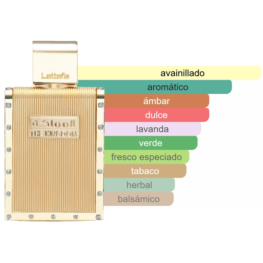 PERFUME LATTAFA THE KINGDOM EDP 100ML MASC BRANCO